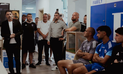 Στο προπονητικό ο Πρόεδρος Χρίστος Μαραγκός - Το μήνυμα ενόψει ΑΠΟΕΛ (φωτο) thumb