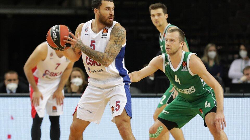 Ζαλγκίρις - ΤΣΣΚΑ Μόσχας 78-87: «Διπλό» με υπογραφή Μάικ Τζέιμς thumb