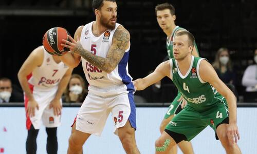 Ζαλγκίρις - ΤΣΣΚΑ Μόσχας 78-87: «Διπλό» με υπογραφή Μάικ Τζέιμς thumb