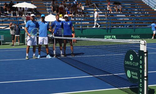 Davis Cup: Ήττα για Κύπρο αλλά μεγάλη η προσπάθεια απέναντι στην ισχυρή Ουκρανία thumb
