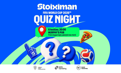 Stoiximan FIFA World Cup 2026 Quiz Night: Η απόλυτη ποδοσφαιρική δοκιμασία έρχεται στην Murphy's Pub thumb