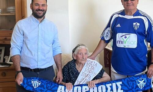 Έκλεισε 100 χρόνια ζωής η κυρία Σταυρούλα - 100 χρόνια αγνής αγάπης για την Ανόρθωση thumb