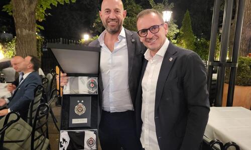 Το καθιερωμένο δείπνο της Παρτίζαν προς την ΑΕΚ thumb