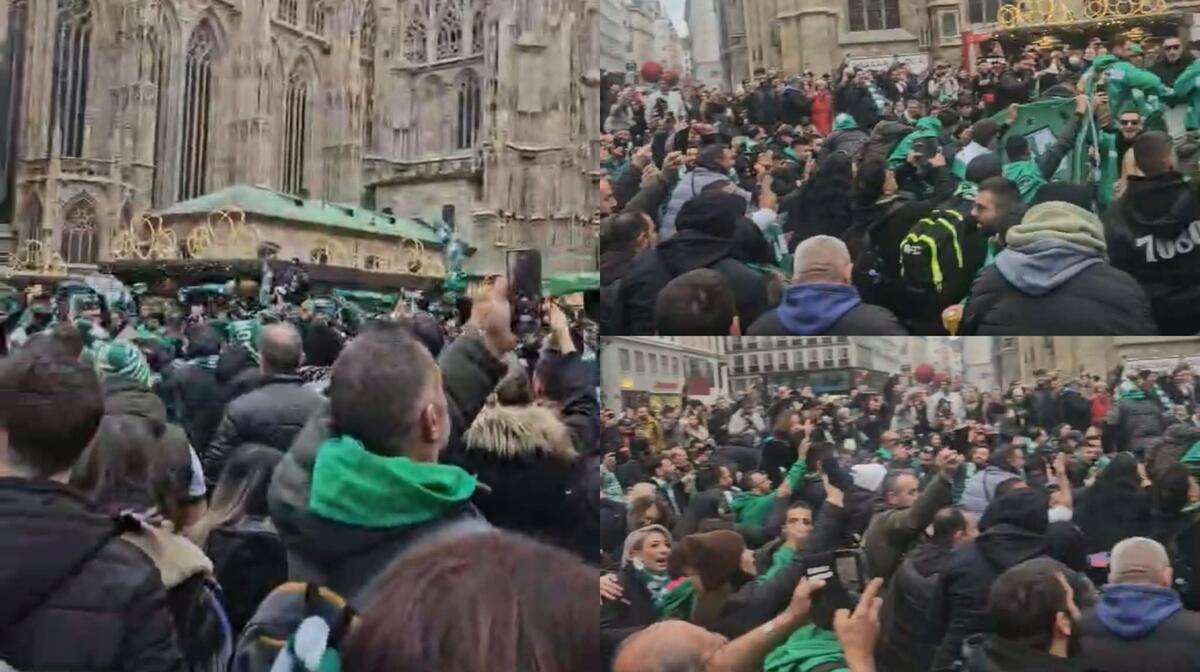 Έκαναν χαμό οι Ομονοιάτες - Το πράσινο pre-game στη Βιέννη (ΒΙΝΤΕΟ ST) thumb