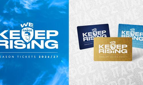 Πάφος: Εισιτήρια διαρκείας με σύνθημα «We keep rising» thumb