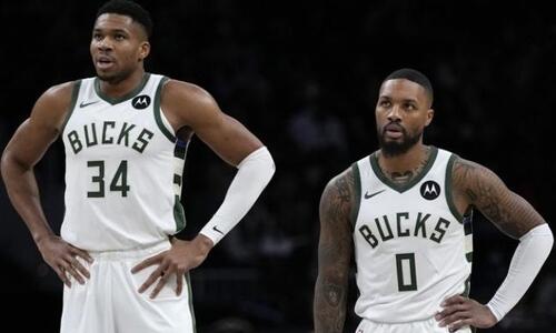 Νοκ άουτ και από το Game 5 των Μπακς με τους Πέισερς Γιάννης και Λίλαρντ! thumb