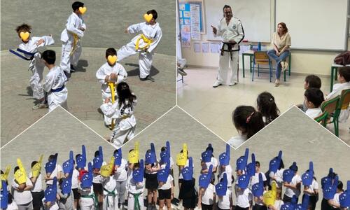 Το Taekwondo δίδαξε αξίες του αθλητισμού στο Δημοτικό Σχολείο Ευρύχου μέσω της ΕΣΔΑ thumb