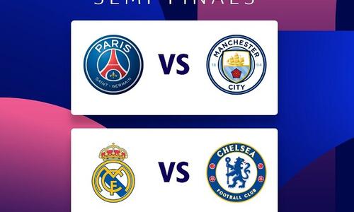 Champions League: Ημερομηνίες και πρόγραμμα των ημιτελικών thumb