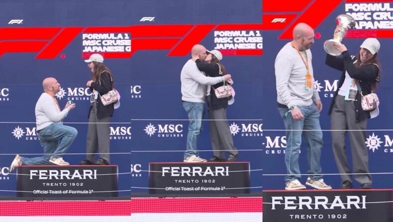 Πρόταση γάμου στο βάθρο του Grand Prix Ιαπωνίας (vid) thumb