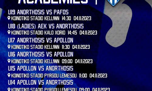 «Γεμάτο δράση το Σ/Κ που έρχεται για τις ακαδημίες μας» thumb