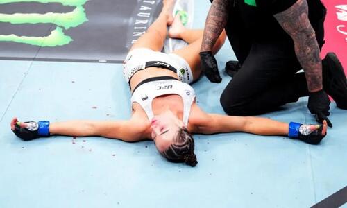 Σοκ στο UFC: Ένα νοκ-άουτ και μια δολοφονική λαβή άφησαν αναίσθητη αθλήτρια στο ρινγκ! thumb