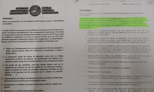 Διεξαγωγή αγώνων χωρίς τεστ λόγω πρωτοκόλλου thumb