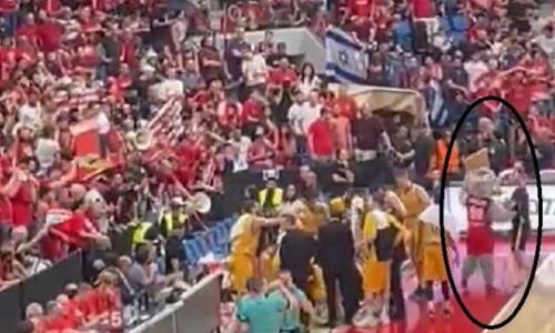 Απίστευτο: Η μασκότ σπρώχνει τον γυμναστή της ΑΕΚ! (Βίντεο) thumb