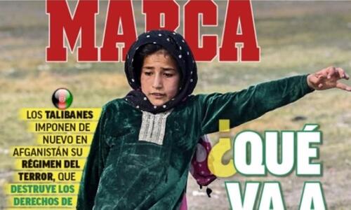 Γροθιά στο στομάχι: Το πρωτοσέλιδο της Marca για το Αφγανιστάν  thumb