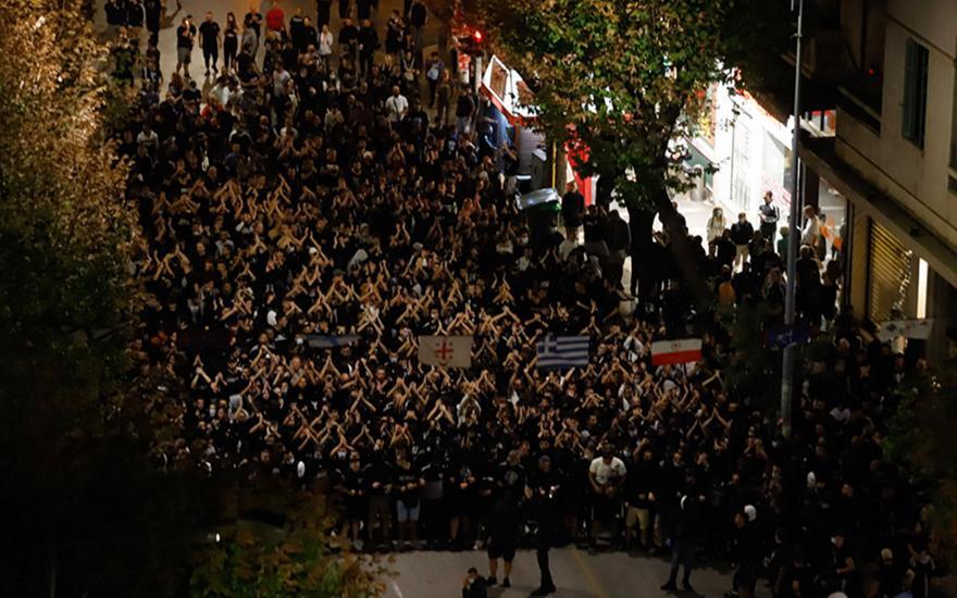 Ένταση σε πορεία με οπαδούς του ΠΑΟΚ thumb