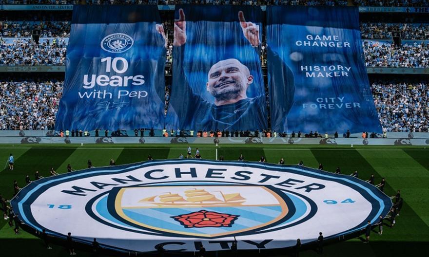 «Έπεσε» το Etihad: Το τρομερό κορεό των φίλων της Σίτι για τον Πεπ! thumb