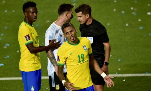 Η CONMEBOL τιμώρησε τους διαιτητές του αγώνα Αργεντινή-Βραζιλία thumb