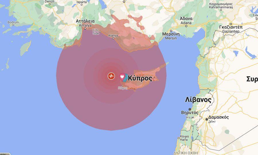 Αισθητή σεισμική δόνηση ξανά στην Κύπρο thumb